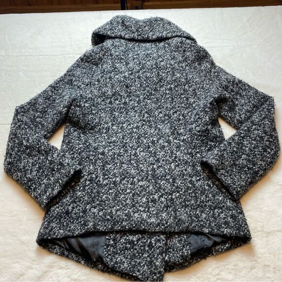 Johnston & Murphy Wool Blend Black Gray White Coat Size Small - Picture 2 of 13